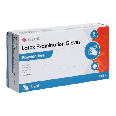 Latex-Untersuchungshandschuhe S puderfrei Latex-Untersuchungshandschuhe S puderfrei