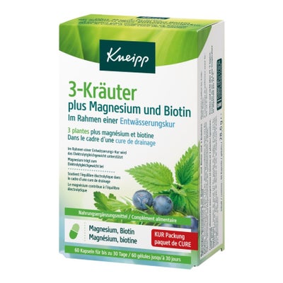 3-Kräuter plus Magnesium und Biotin Kapseln