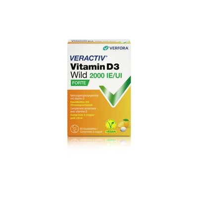 Vitamine D3 Wild 2000 IE comprimés croquer Vitamine D3 Wild 2000 IE comprimés croquer
