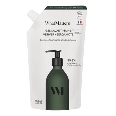 Vetiver-Bergamotte Peeling-Handwaschgel Eco-Nachfüllpackung