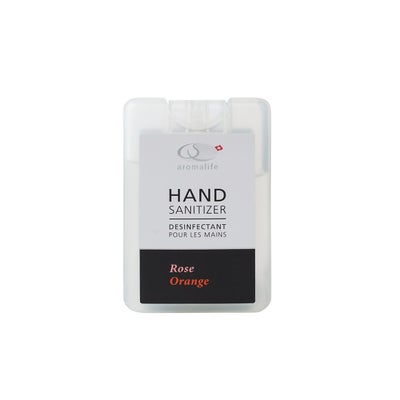 desinfectant pour les mains rose orange