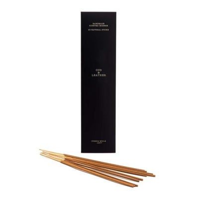 Bâtonnets dencens 23cm, Oud & Leather (20 pcs) Bâtonnets dencens 23cm, Oud & Leather (20 pcs)