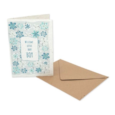 Postkarte aus Samenpapier Baby Boy Postkarte aus Samenpapier Baby Boy