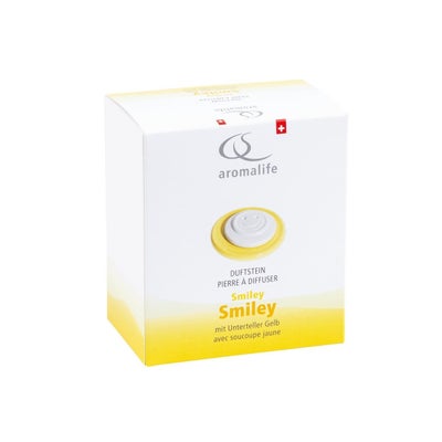 set pierre odorante smile & soucoupe jaune set pierre odorante smile & soucoupe jaune
