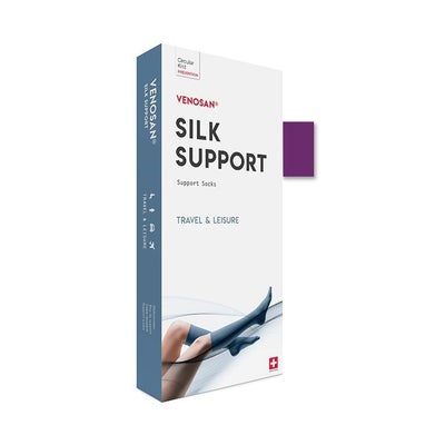 Silk - A-D Support Socks M sisko violet 1 Paar Silk - A-D Support Socks M sisko violet 1 Paar