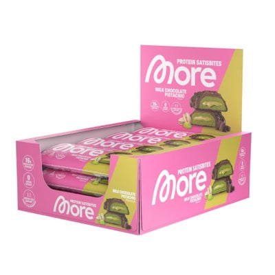 Protein Satisbites Milk Chocolate Pistachio 12 x 50 g Protein Satisbites Milk Chocolate Pistachio 12 x 50 g