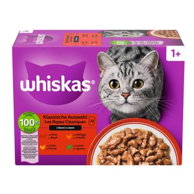 Nassfutter Klassische Auswahl in Sauce 1+ 12 x 85 g