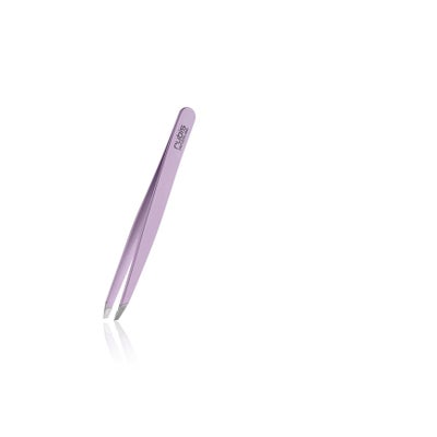 pincette biseautée inox mauve pâle pincette biseautée inox mauve pâle
