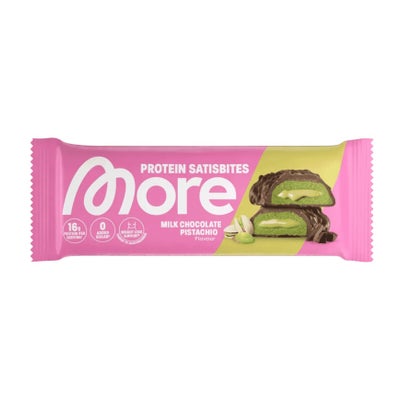 Protein Satisbites Milk Chocolate Pistachio