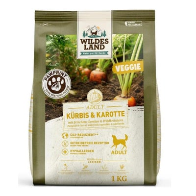 Paw Print Adult Veggie, Kürbis & Karotte mit frischem Gemüse & Wildkräutern (1kg) Paw Print Adult Veggie, Kürbis & Karotte mit frischem Gemüse & Wildkräutern (1kg)