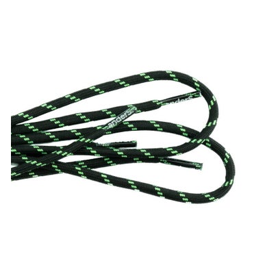 Schnürsenkel Schwarz/Grün 120 cm, 1 Paar