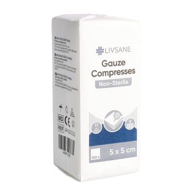 compresses de gaze 5x5cm non stériles