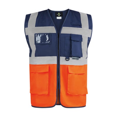 Multifunktionsweste Navy-Orange L