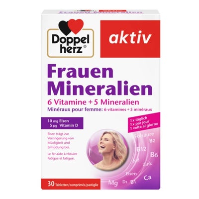 Frauen Mineralien Tabletten